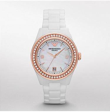 **R5699.99** JUST ARRIVED, STUNNING!! Ladies Emporio Armani CERAMICA AR1472. White & Rose Gold