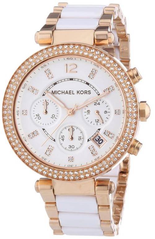 NO RESERVE !! NEW ARRIVAL & STUNNING !! LADIES MICHAEL KORS CHRONO PARKER MK5774