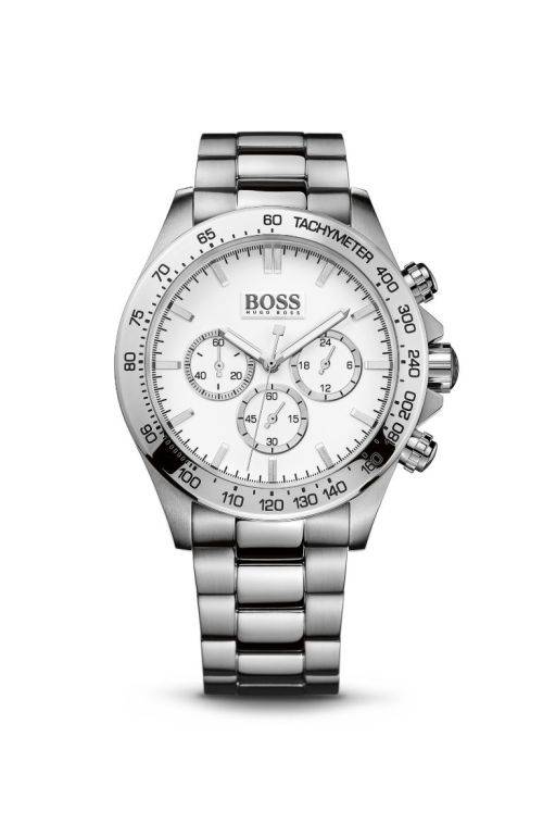 HUGO BOSS Men's Chronograph Ionic White Stainless Steel 1512962