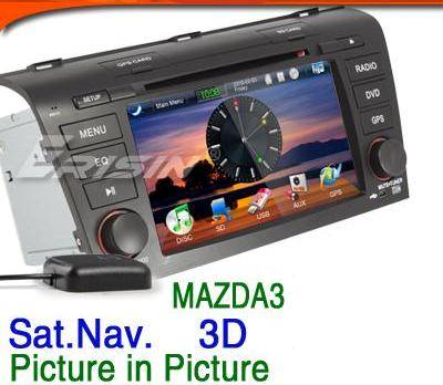 Car DVD GPS iPod TV HD for Mazda 3 - 2004 to 2009 - FREE MAPS!!!!!