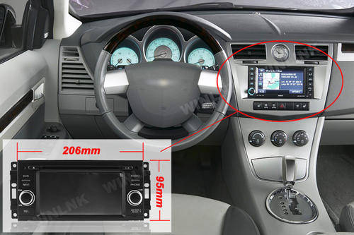 6.1 Inch TFT Screen Car Radio with GPS for Chrysler Sebring/ Dodge/Jeep + FREE MAPS!!!