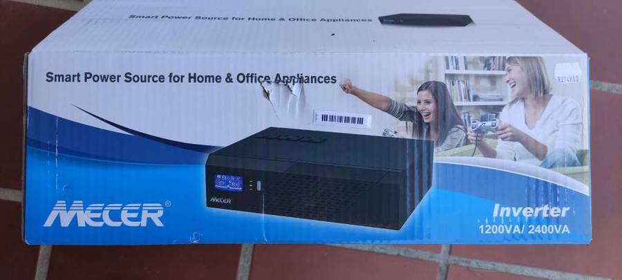 Mecer 1200VA, 720W, 12V DC-AC Inverter with LCD Display (Without Battery)