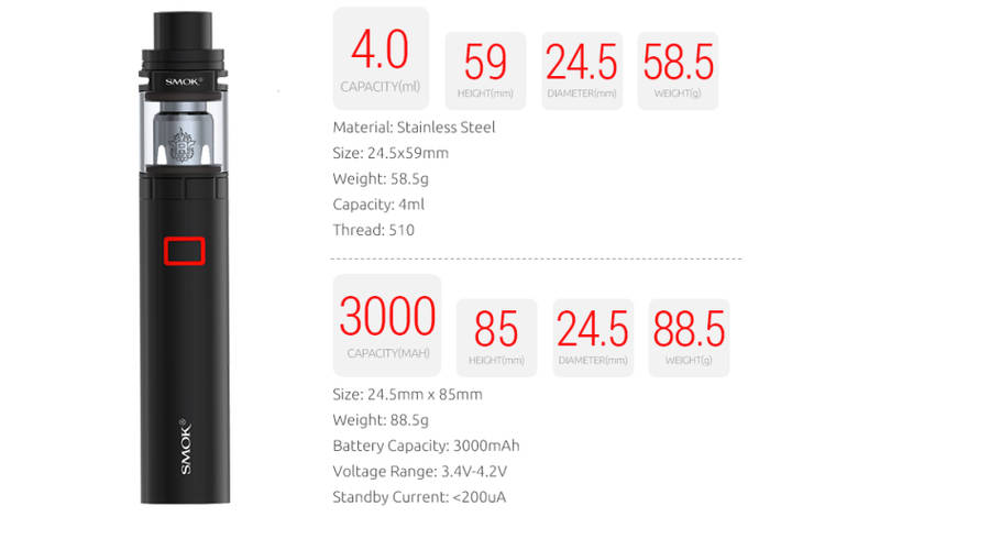 STICK X8 KIT VAPE / VAPORISER