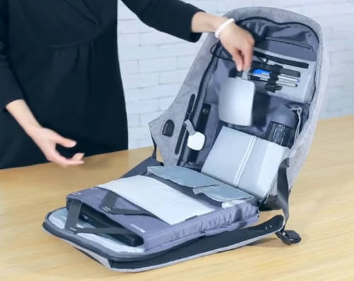 Anti Theft Laptop Backpack With External USB Charging Port