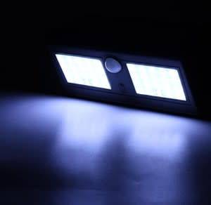 Double Panel, 48 LED Solar Sensor Light with Motion Detection