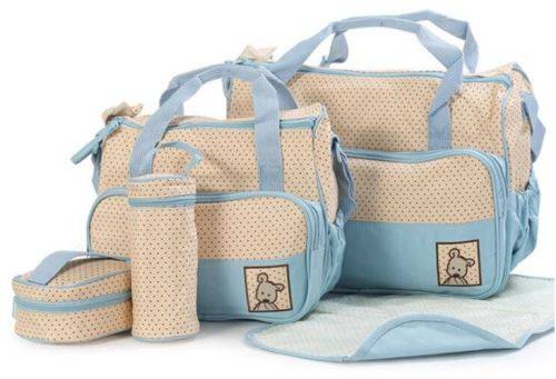 5 PCS/Set Multifunctional Nappy Bags - Assorted Colours