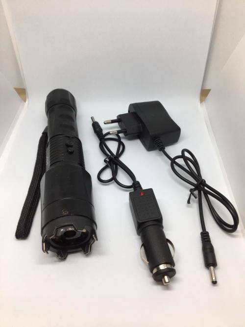Electro Shocker Self-Defense Electric Shock Wand LED Flashlight 1201