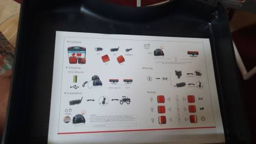 Wireless led magnetic  trailer lights. Set of 2
