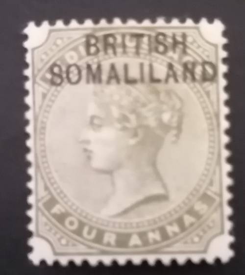 3) British Somaliland , Four Annas MLH Queen Victoria