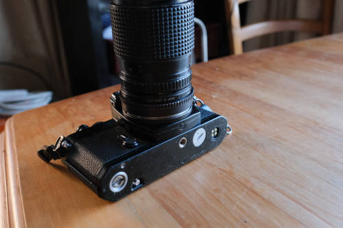 on FE with Tokina 35-105mm f3.5-4.3 lens - Nikon shutter stuck
