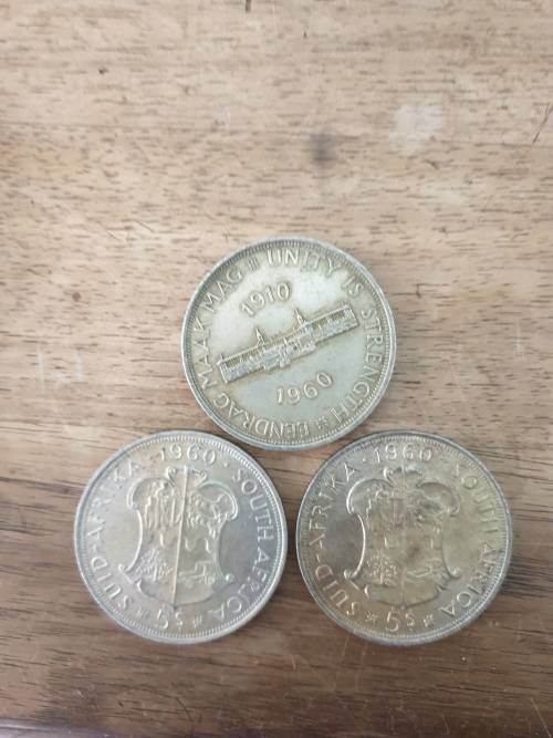 RARE! 5 Shillings Coins 1910. 80% Silver Bid for all THREE