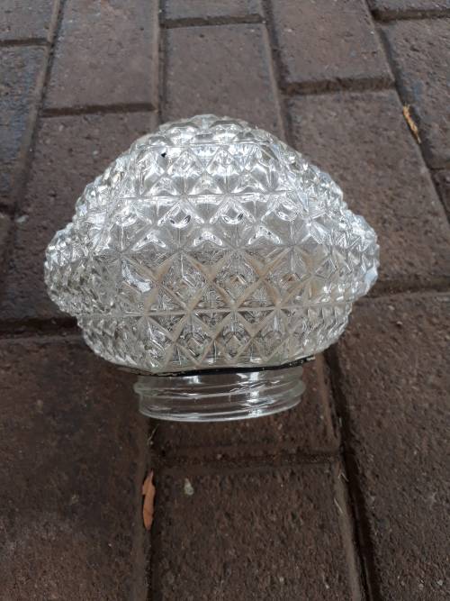 LOVELY OLD CUT GLASS LIGHT FITTING