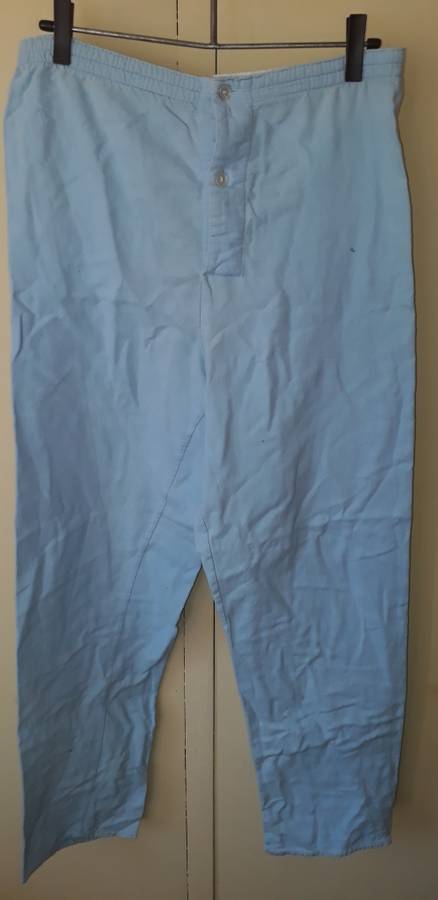 MENS: BLUE PAJAMA PANTS - MAKE: NO MAKE - SIZE: NO SIZE