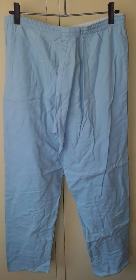 MENS: BLUE PAJAMA PANTS - MAKE: NO MAKE - SIZE: NO SIZE