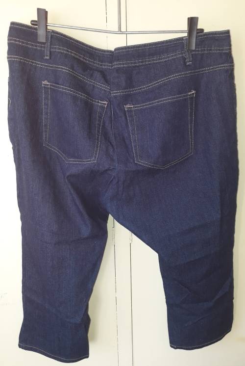 LADIES: BLUE JEANS - MAKE: IMAGE DENIM - SIZE: 42 LOOKS LIKE ITS BEEN MADE SMALLER AT THE BACK