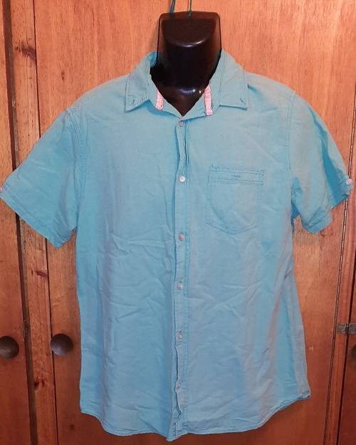 MENS - BLUE SHIRT - MAKE - OAKRIDGE - SIZE - L