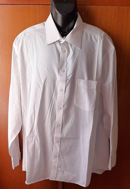 MENS - WHITE SHIRT - MAKE - WOOLWORTHS - SIZE - 17 HALF-44