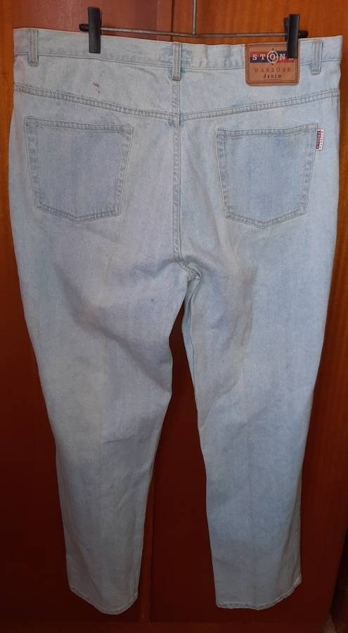 MENS - FADED BLUE JEANS - MAKE - STONE HARBOUR - SIZE - 107