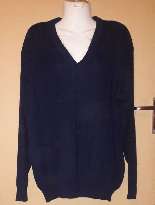 Ladies - Navy Blue Jersey - Make - Letizia - Size - L