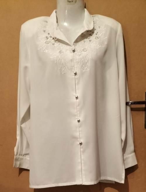 Special! Ladies - White Blouse - Make - Beltioo - Size - S