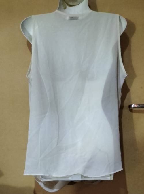 Ladies - Thin White Top - Make - Ewan Mel Fashion - Size - XXXL