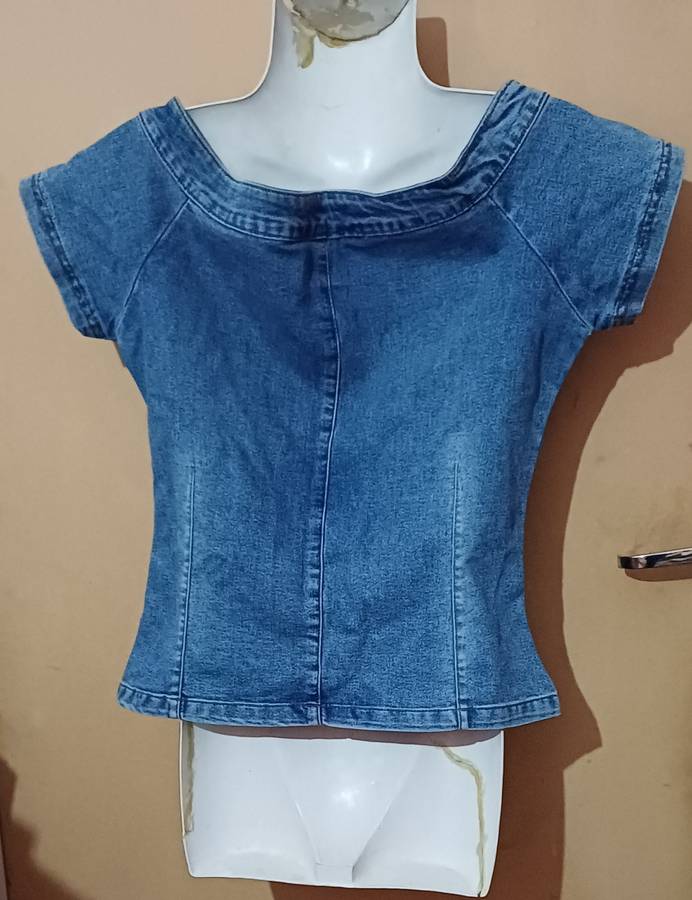 Ladies - Blue Denim Blouse - Make - Loxion Kuloa - Size - 36