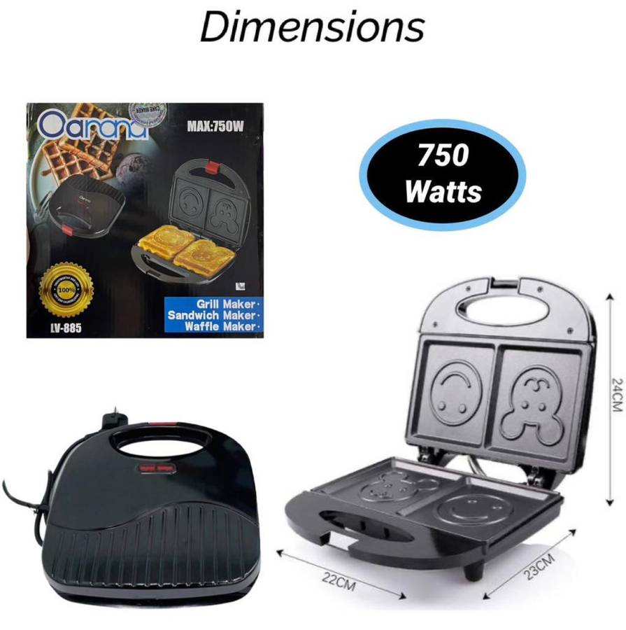 SMILEY FACE SANDWICH MAKER