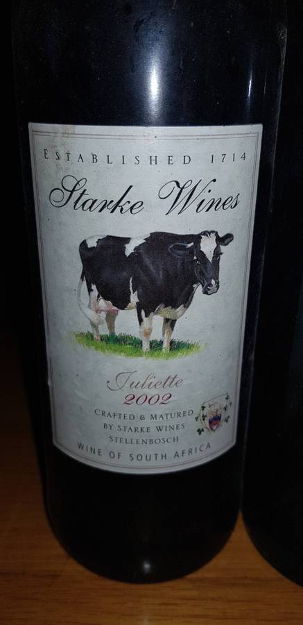 Starke wines juliette 2002 x 2 bottles
