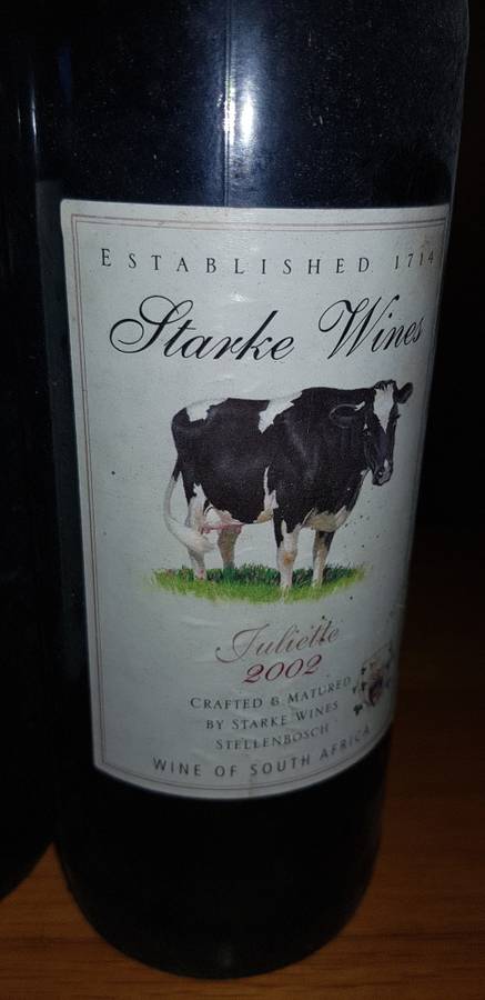Starke wines juliette 2002 x 2 bottles