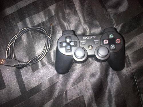Sony PS3 Dual Shock 3 controller with charging cable