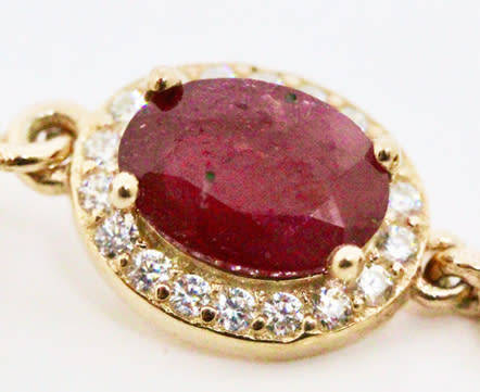 STUNNING REAL RUBY GOLD-HUED STERLING SILVER DROP & DANGLE EARRINGS. 925
