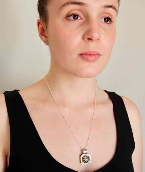HANDCRAFTED INTRICATE CLASSIC FOLKLORE JAWANBUN 3D DESIGN STERLING SILVER PENDANT ON STERLING CHAIN
