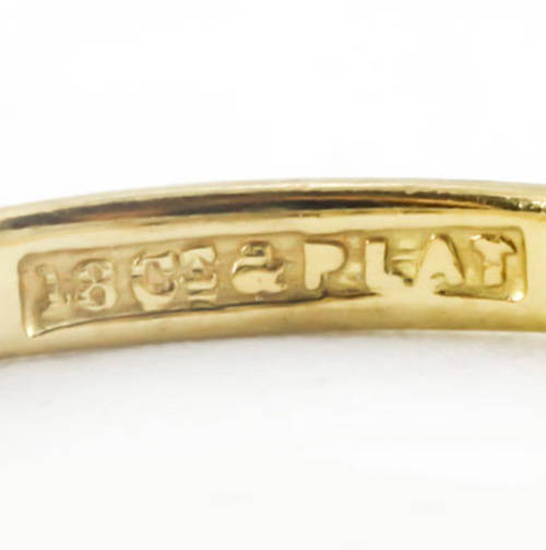 VINTAGE 18CT YELLOW GOLD and PLATINUM SAPPHIRE AND DIAMOND RING. CERT *JEWELLER EVALUATION R14`000*