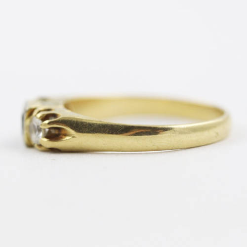 VINTAGE SAPPHIRE AND TOPAZ 14CT YELLOW GOLD RING. 585. * JEWELLER`S EVALUATION R15`000 *