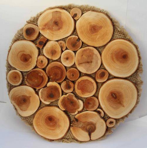 UNUSUAL HAND-CRAFTED WOODEN (teapot?) MAT FROM RUSSIA!!