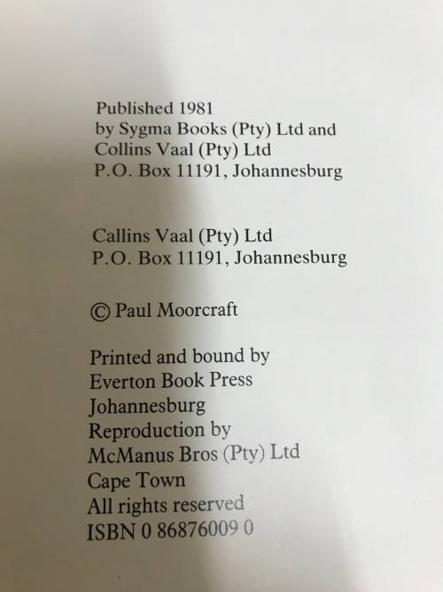 AFRICAS SUPER POWER  PAUL L MOORCRAFT  1981