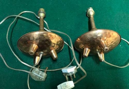 ART DECOR COPPER PLATED LIGHTS - Set of two