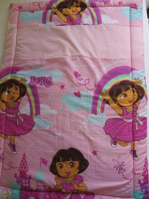 Dora the Explorer cot comforter, with pillowcase