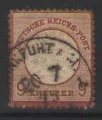 GERMAN EMPIRE 1872 9KR VFU CV R10,000