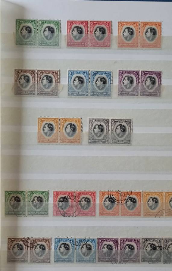 STOCKBOOK KABE 8 PAGE 16 SIDES VERY CLEAN FILLED WITH A FEW STAMPS