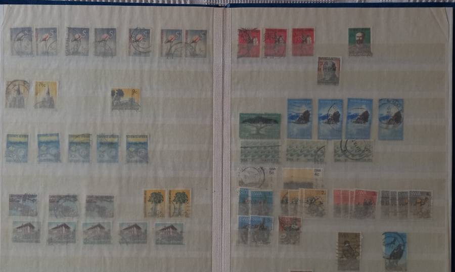 STOCKBOOK KABE 8 PAGE 16 SIDES VERY CLEAN FILLED WITH A FEW STAMPS