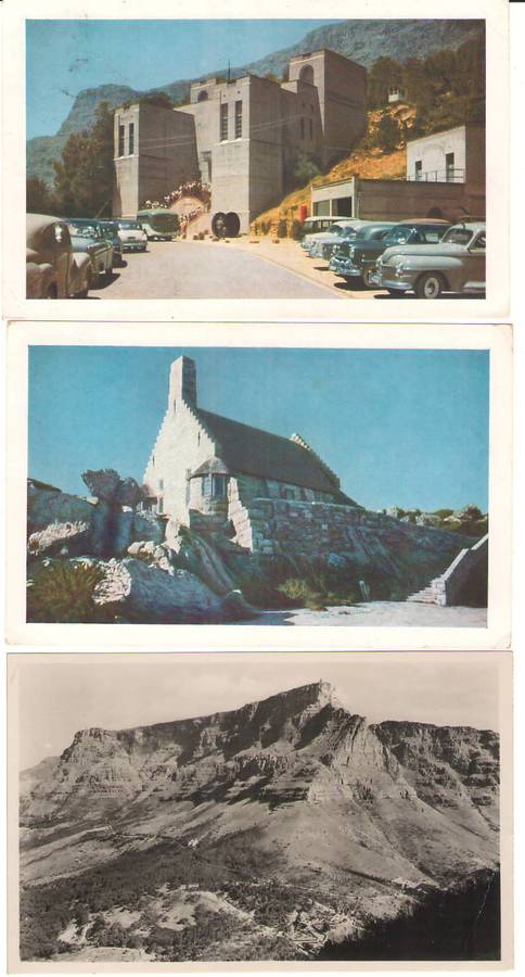SA POSTAL HISTORY POSTCARDS TABLE MOUNTAIN CIRCA 1957