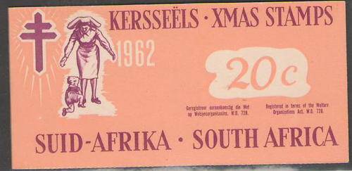 1962 20C CHRISTMAS BOOKLET COMPLETE