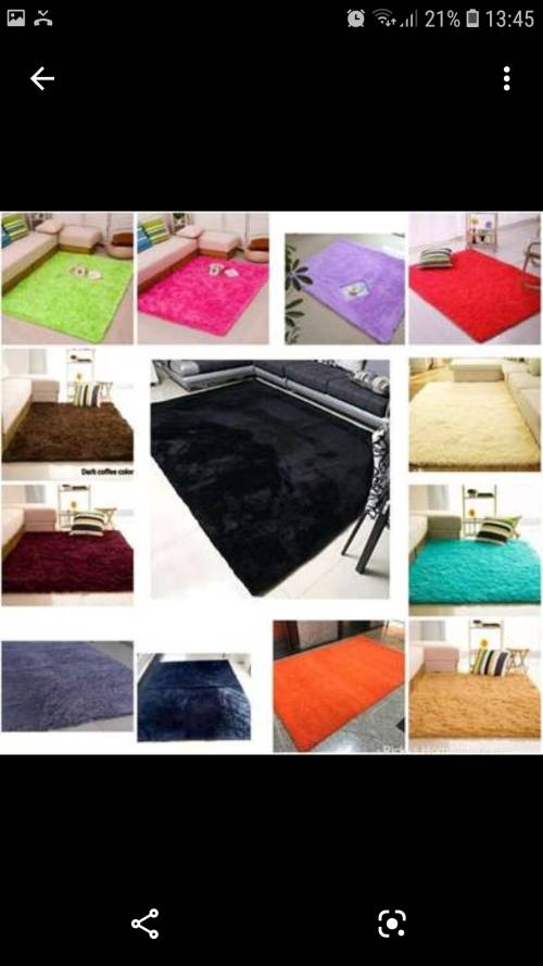 Fluffy carpet