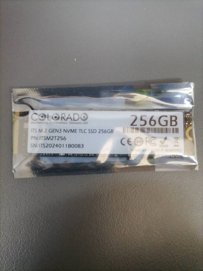 Colorado 256GB NVME on auction