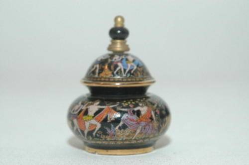 Small ceramic perfume pot made in Greece, gd cond
