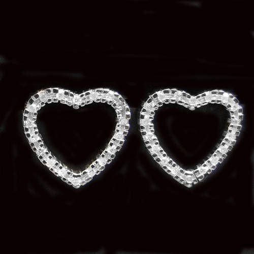 100% REAL, SOLID 10KT YELLOW GOLD NATURAL DIAMONDS EARRINGS