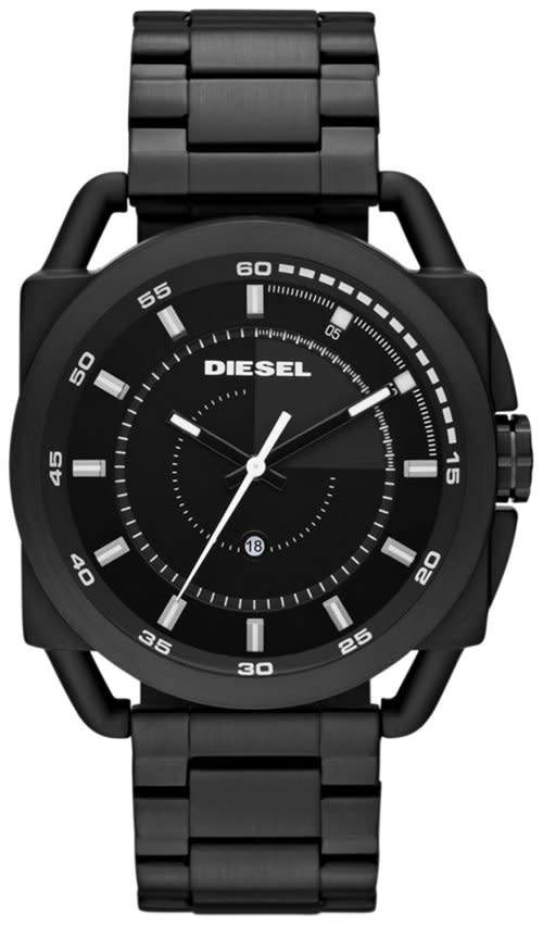 DIESEL DESCENDER STAINLESS STEEL ION PLATED WATCH (DZ1580) #Brand New