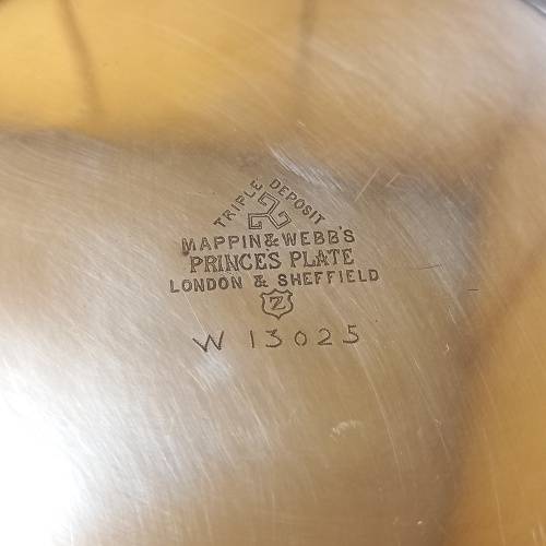Elegant Vintage Mappin and Webb Princess Plate Wine Bottle Coaster
