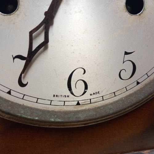 PERIVALE L.PINK and CO VINTAGE MANTEL CLOCK BRITISH MADE - WORKS
